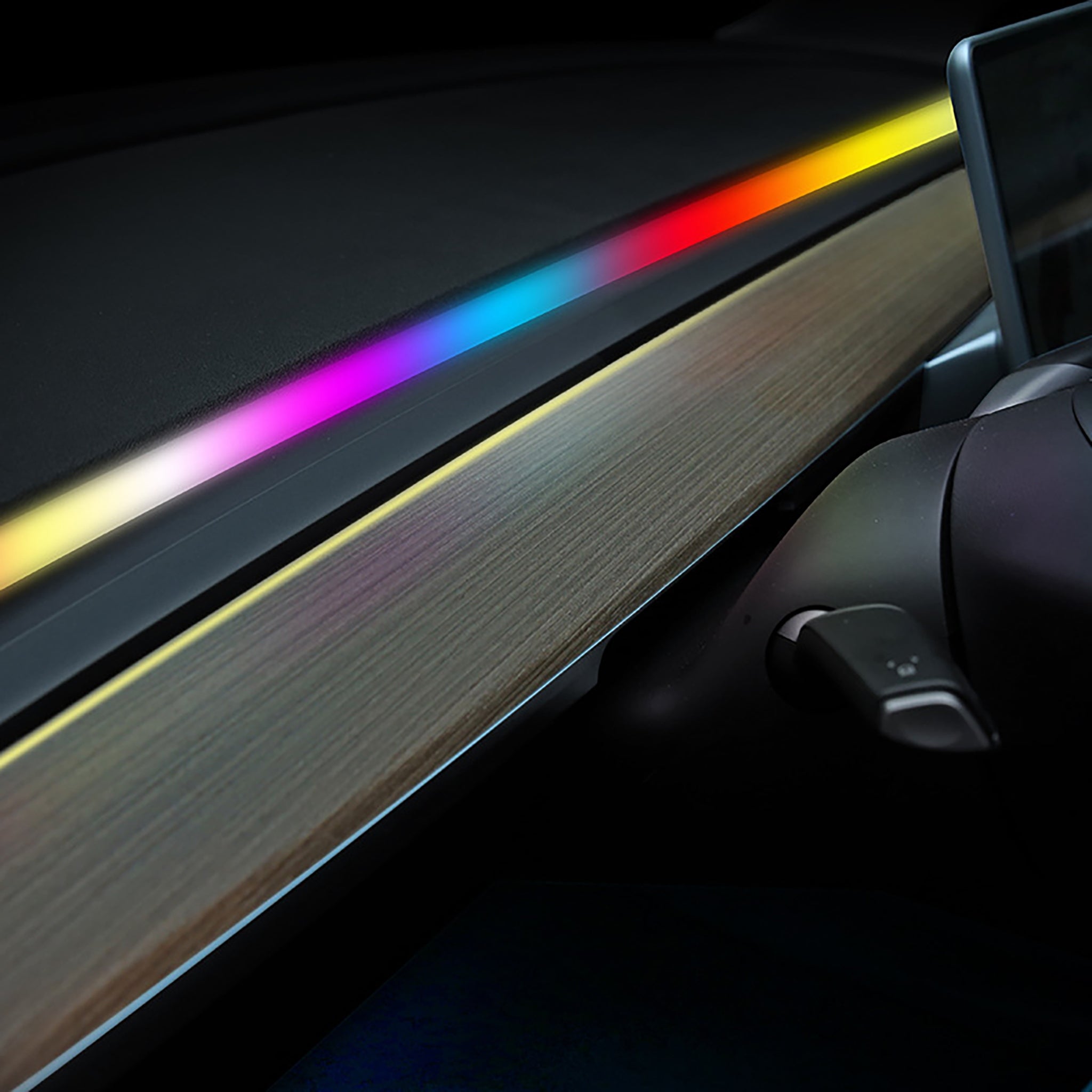 Neon Ambient LED Lighting For Tesla Model Y/3