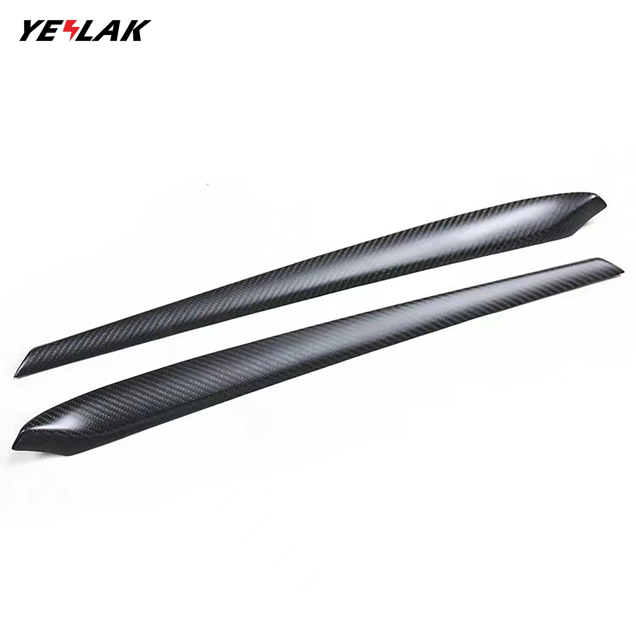 Tesla Model 3/Y Carbon Fiber Front Door Trim Covers – Premium Real Dry Carbon Fiber Interior Upgrade Kit
