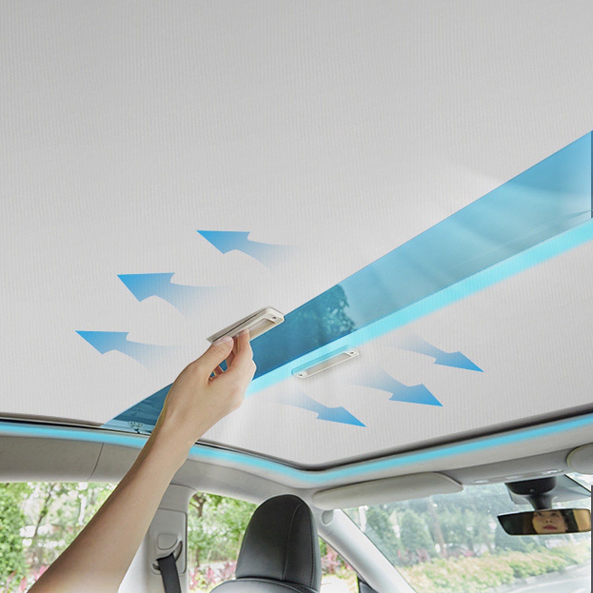 Retractable Sunshade | Tesla Model 3 & Y (All Years)