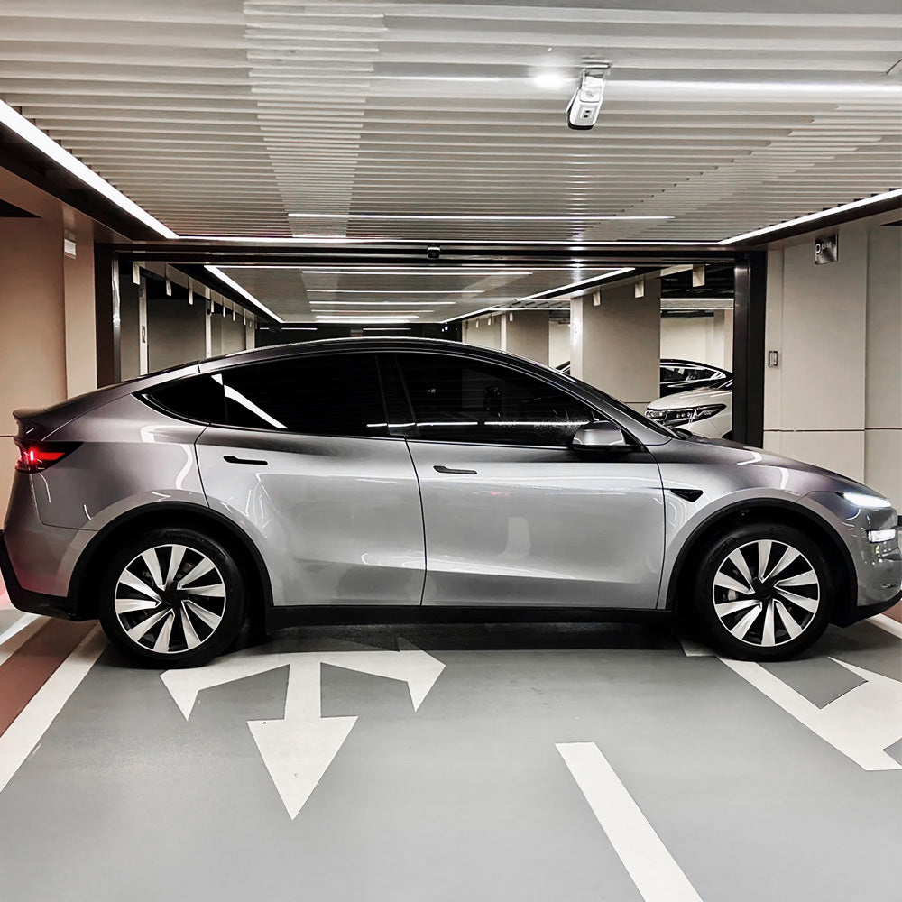 Tesla Model Y Juniper 19" Crossflow Wheel Covers | Helix Style ABS Polymer Rim Protectors (2025+)