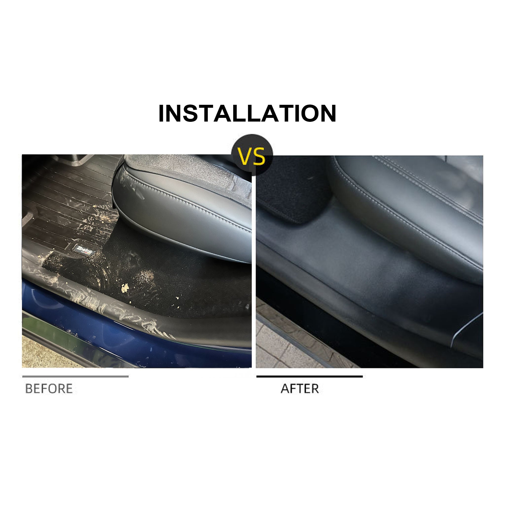 Tesla Model Y & Model 3 Back Door Sill Protector – Durable, Eco-Friendly Protection for Your Interior